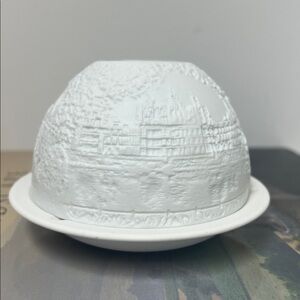 Bernardaud Limoges Scenes Porcelain Lithopane Fairy Votive holde